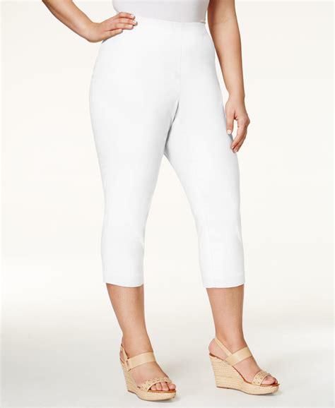 macy's white capri pants|macy's capri pants petite.